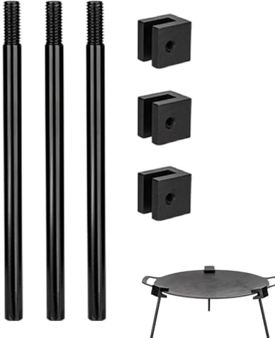 Generisch Trépied de Cuisson en d'aluminium - Barbecue trépied pour | Barbecue à Trois Pieds Portable et Amovible | Support réglable pour Four néerlandais, Pan | Support extérieur Multi-Usage