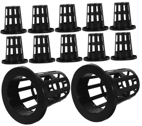 ROMISBABA 50 pièces Pots Hydroponiques Plastique Réutilisables pour Culture Filet Panier de Plantation Aéré pour Orchidées et Plantes Intérieur Adapté Jardinage Hydroponique et Balcon