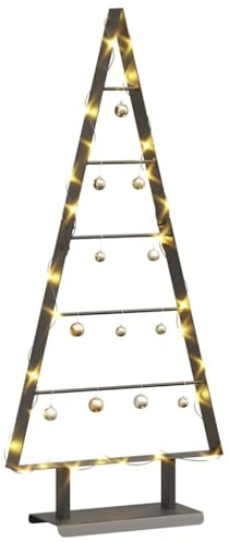 vidaXL Metall Weihnachtsbaum Schwarz 90 cm Stahl