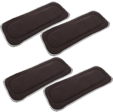 TOYANDONA 4 piezas Insertos para Pañales de Niña con Fibra de Bambú y Microfibra Absorbentes y Secado Rápido Lavables y Reutilizables Compacto para Cambios Cómodos Movimiento
