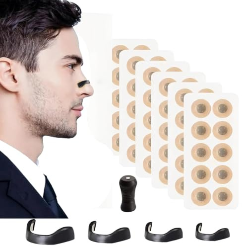 Bande Nasale Magnétique 30 Paire, Intake Breathing Nasal Strip, Anti Ronflement Sécurisé Ecarteur Nasal Aimanté, Améliorer la Qualité du Sommeil