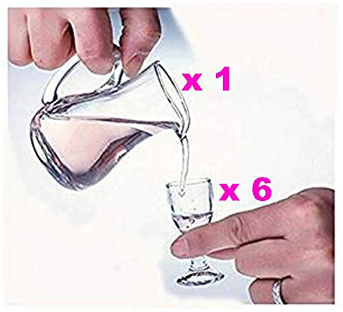 NEW Super Small wine Goblet cup ultra-transparent glass goblet a cup of Maotai small glass of spirits Set of 7pcs