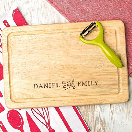 Personalised engraved cheese-board couples gift for him and her/personalised Chopping board available in SLATE or WOOD