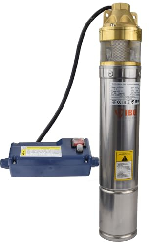 IBO 4 Zoll Brunnenpumpe Tiefbrunnenpumpe 1100W 20m Kabel