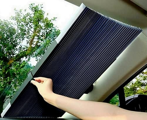 Cortina Retráctil Parasol para Coche, Protector Solar UV para Parabrisas Delantero