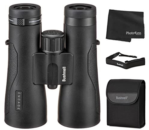 Bushnell Engage EDX 10x50 Binoculars; Includes Case, Neck Strap, Lens Caps and Lens Cleaning Cloth