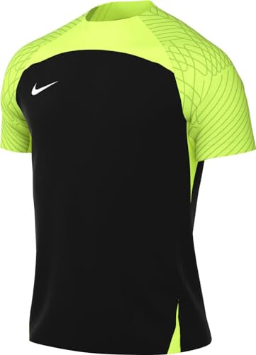 Nike DR0889-011 M NK DF STRKE III JSY SS T-Shirt Herren Black/Volt/Volt/White Größe L