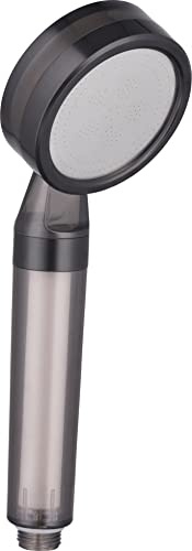Pommeau de douche anticalcaire avec bille argile bien être noir fumé 1 jets NYTIA by Eurosanit