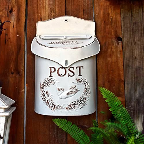 Cassetta Postale Vintage, Cassetta Postale Per Montaggio A Parete, Cassetta Postale Con Serratura Resistente Alle Intemperie Da Appendere All'esterno Per Decorazioni Per La Casa Da Giardino ( Color :
