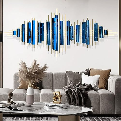 Vnook Wanddekoration, Metallwandskulptur, Metallbild, 3D, rund, kreativ, handgefertigt, Eisenkunst, Wandornament for Wohnzimmer, Schlafzimmer, Küche, Büro, Arbeitszimmer