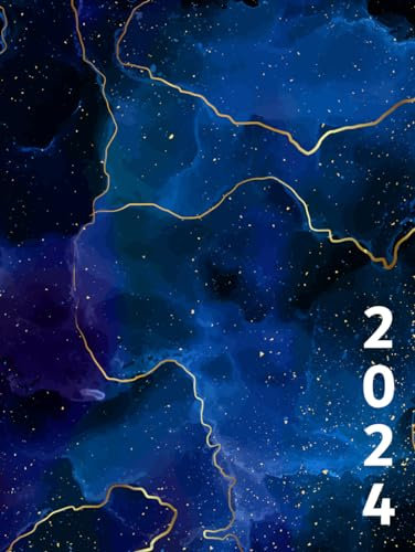 Tagesplaner 1 Tag 1 Seite XXL 2024: Buchkalender Din A4, 12 Monate, Terminplaner mit Uhrzeit, Zusätzlich zu Feiertagen, To do, wichtigen Notizen
