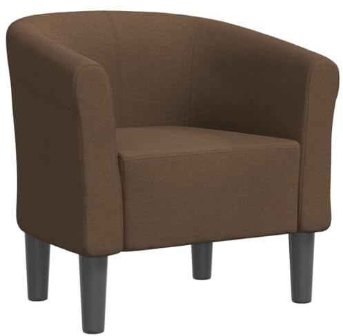 vidaXL Chaise Cabriolet Marron Tissu