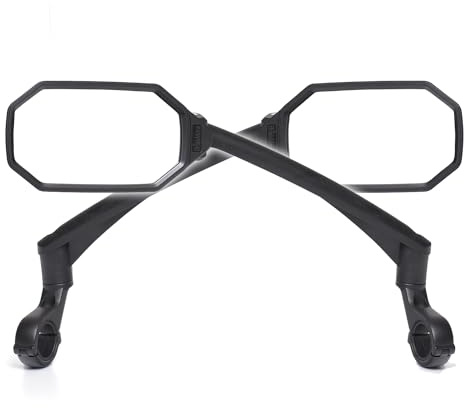 Fahrrad Lenkerspiegel für Mountainbikes 1PAIR, High-Definition konvexe Glaslinse für Roller, Lectric Fahrradlenker, kratzfest, sichere Rückansicht für linke und rechte Seite BT-023