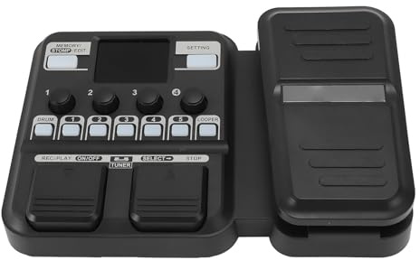 Gitarren-Multieffektprozessor, Sampling-Gitarre, Digitaler Synthesizer, Reichhaltige Schnittstelle, Plug-and-Play, IR 100–240 V (EU-Stecker)
