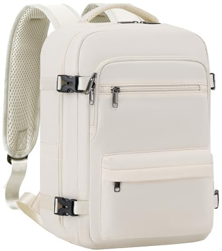 COOLIFE Handgepäck Rucksack 45x36x20 EasyJet Eurowings Laptopfach 32L | Business Rucksack Flugzeug wasserdicht Diebstahlschutz, leicht & praktisch – Geschäftsreise Wochenendtrip für Damen Herren