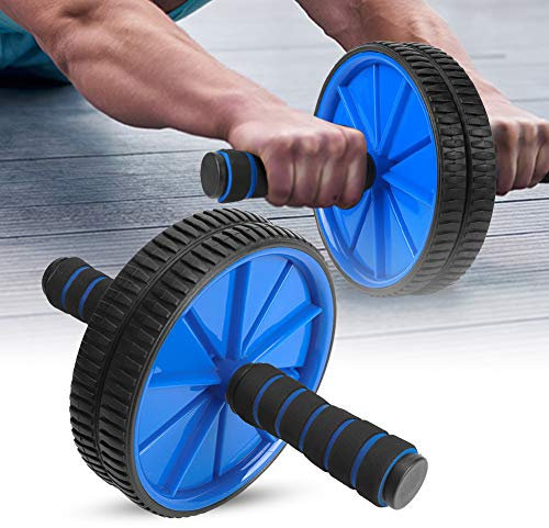 Leapiture 18 cm Durchmesser Bauch-Rad, Schwamm, Dual-Roller, Fitness-Bauchtrainer, Ausrüstung, Training, blauer Kernkrafttrainer