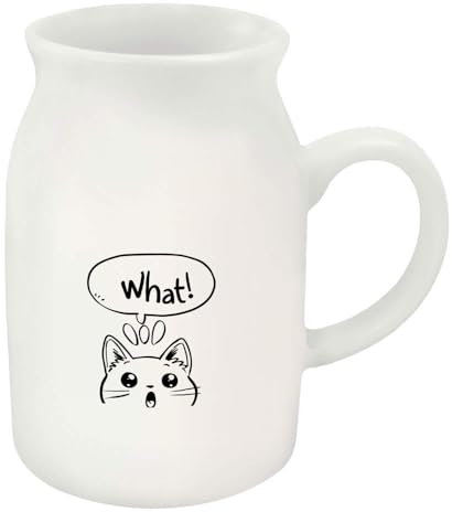Azeeda 300ml 'What Cute Surprised Cat' Ceramic Milk Jug (MJ00016777)