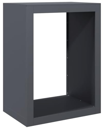 vidaXL Brennholzregal Anthrazit 60x40x80 cm Stahl