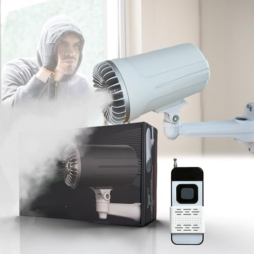 LavaRose Anti-Theft Security Fog Machine – Vision-Blocking Fog Generator to Deter Thieves, No Residue, Remote-Controlled via Smart Life App or Remote, Fog Security System for Home & Business KIT 1