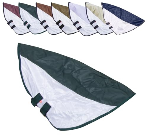 RL24 - Regen- & Fliegendecke 600D IRHSuper-Dry Forest Green 135cm | Pferdedecke von Imperial Riding – Decke mit Mesh, Bauchklappe & Schweifklappe – atmungsaktive Regendecke für Pferde