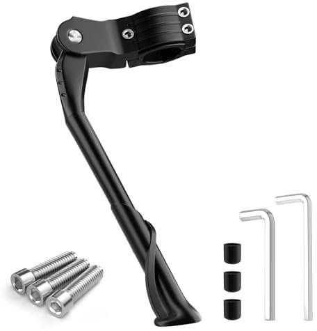 Ordriv Fahrradständer, Mountainbike Ständer Fahrrad Höhenverstellbar Universal 24-29 Zoll - Stabiler Seitenständer bis 50KG, Mountainbike,Trekkingrad, Cityrad, Pendlerräder