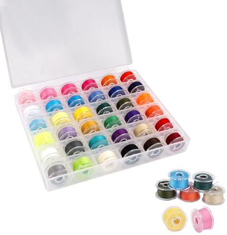 Set di 36 Bobine da Cucire Multicolori Pre-avvolte con Filo, 1,1 X 2 cm