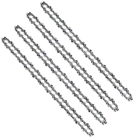 4 Pezzi Catena Motosega 52 Maglie 3/8, Catena Motosega 35 Cm Catene per Motosega Elettrica Catene Di Ricambio per Motosega Da 52 Maglie Di Trasmissione 1,3mm, Adatte a Barre da 35 Cm