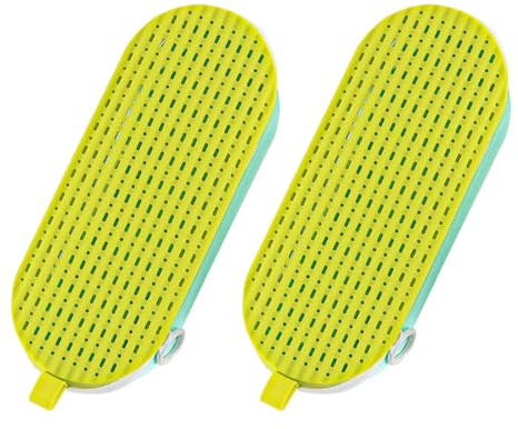 Tiardey Lot de 2 étuis pour Lunettes de Natation, Grande capacité, étui de Protection en Silicone avec Clip à Crochet pour Voyage, Sport, Utilisation en extérieur