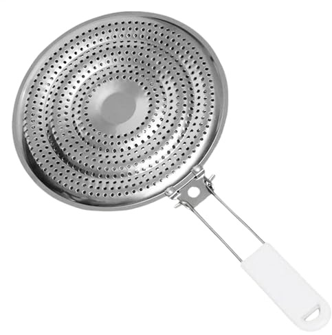 Diffusore di calore dell'acciaio inossidabile per il calore resistente all'usura portatile della maniglia della stufa | Piastra in acciaio inox, protezione per stufa facile da usare, riduttore di temperatura, gadget da cucina, elettrico G
