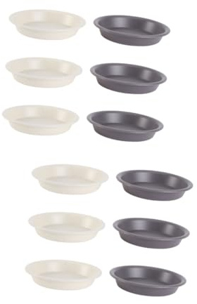 ibasenice 2 Ensembles Coupelles Plastique Renforcé pour Pots De Fleurs sous Pots Arrondis pour Plantes pour Intérieur Et Extérieur 6 Pièces * 2
