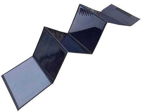 Placa Solar, Tablero De Generación De Energía Plegable Solar Recargable, Tablero De Carga Fotovoltaica Inteligente De Un Solo Cristal De 12V For Fuente De Alimentación Al Aire Libre