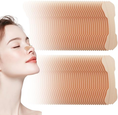 Nasal Strips 80PCS, Anti snoring Devices, Nose Strips for Breathing, Snoring Aid for Men and Women, Relieves Nasal Congestion Helps Reduce Snoring