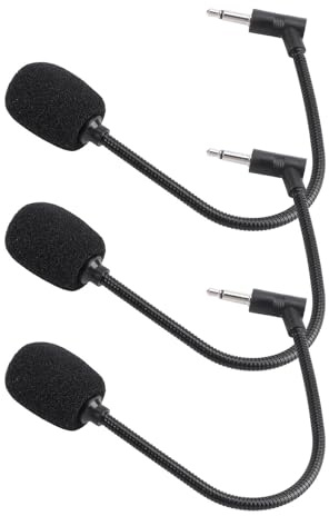 Healifty 3 Piezas Micrófono Portátil Pequeño para Teléfono y Computadora con Canales Mono y Estéreo con Pin Polos Adecuado para Oficina y Hogar