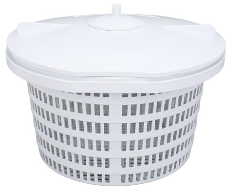generic Swimming Pool Skimmer Basket with Handle & Lid for 1091LX Replacement, Durable Plastic Filter Basket with Ergonomic Grip for Easy Pool & Spa Cleans Maintenance