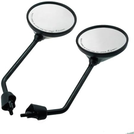 Lenkerendenspiegel Für Vespa Für GT GTS GTV 60 125 200 250 300 300ie Motorrad Spiegel Rückansicht Zubehör Motorrad Rückspiegel(Black)