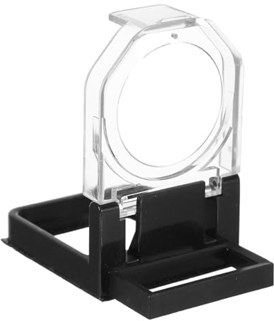 UTHCLO Cubierta Protectora Adhesiva para Botones de Interruptor 52X34 MM, Tapa Autoadhesiva Marco Negro Transparente, Protector de Corriente para Enchufes Eléctricos y Paneles de Control
