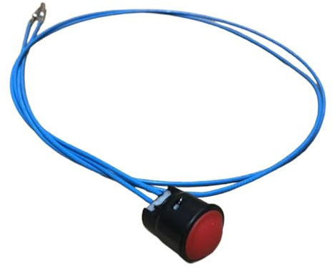 LeeQinersw Joystick Knopf für Bagger, Druckknopfschalter, Ladergriff, Kabelgarage Teil, Rot 2-adrig