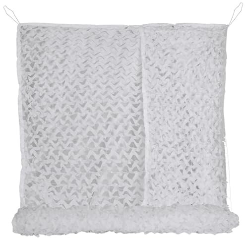 Red Camuflaje,Red De Camuflaje Malla De Protección,Parasol De Camuflaje Blanco para Exteriores,para El Hogar,Caza,Jardín,Camping,Decoración De Fiesta con Pantalla Solar (3 x 6 M)