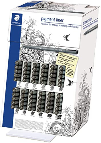 STAEDTLER 308 CA60 Fineliner Pigment Liner Marker Display 60 Stück