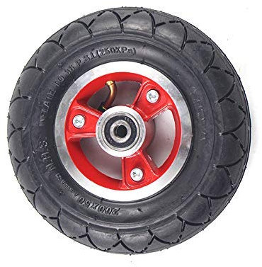 SLRMKK Elektrorollerreifen, 200x50 Innen- und Außenreifen + rote Räder für Motorroller-Elektrorollerreifen