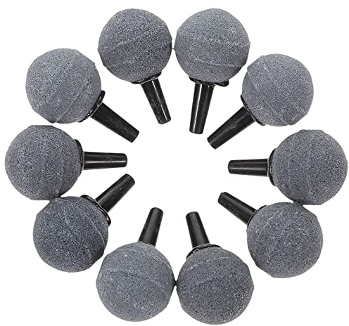 iplusmile 2cm Sauerstoffstein Sprudler Luftschlauch: 10 Stück Luftstein Kugel Blasen-Diffusor für Luftpumpen Fischtanks Eimer Teiche