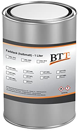 BTT-YTL Ral 9005 Vernis pour bateau Noir profond 1 l