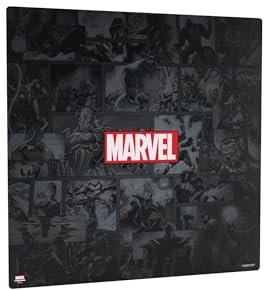 Gamegenic, Marvel Champions Game Mat XL - Marvel Black