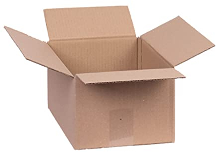 smiley pack 50x Faltkartons 300 x 200 x 150 mm – braune Versandkartons– stabile Verpackungskartons, Pappkartons, Versandboxen, Versandschachtel, Kartons für Paket & Päckchen (50 Stück)