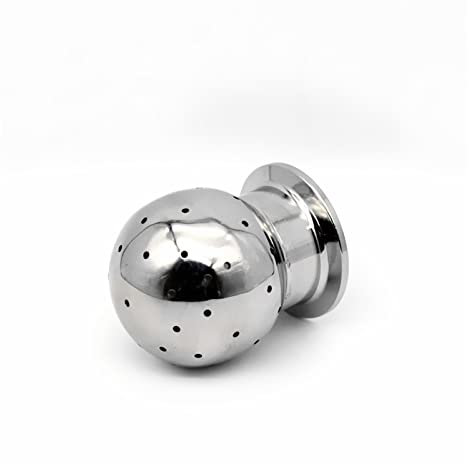ZIMAGU 1,5 2 Tri Clamp SUS 304 Edelstahl Gewinde Fix Spray Ball Reinigungskugel Zwinge AD 50,5 mm 64 mm (Size : 51mm x Ferrule 64)