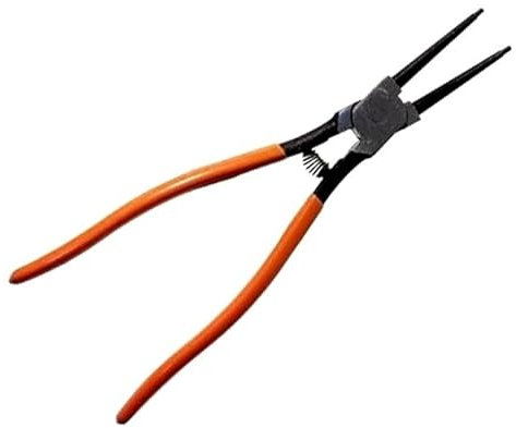 PINZA DRITTA STRINGENTE EXTRA LUNGA PER ANELLI ELASTICI SEEGER INTERNI 320 mm ACCIAIO FORGIATO