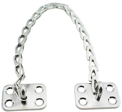TAODAN Furniture Chain Hardware 12 Inch Long Brushed Nickel Plating Colours Transom Chain for Limiting Window and Door Opening Range