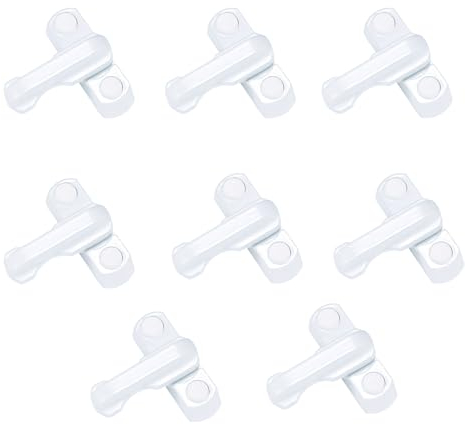 Konesky Fenstersicherung Einbruchschutz Fensterschlösser aus Zinkgusslegierung, Diebstahlschutz, zusätzliche Sicherheitsschlösser für verschiedene Türen und Fenster, 8 Stück