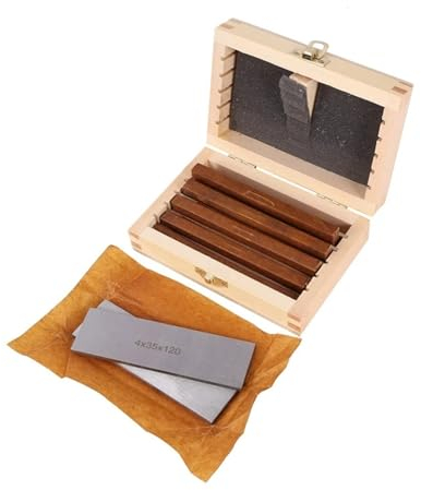 DUOCAI Fräspad-Set aus legiertem Stahl 12 Paar Parallel-Pad-Messblöcke aus legiertem Stahl, CNC-Fräspads-Set, 120 mm x (10–35 mm), for Schraubstock-Fräsmaschine, Drehmaschine