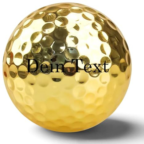 Jaucin Personalisierte Golfbälle mit Wunschtext Gravur Golfball, softe Golfbälle mit maximaler Reichweite, Dieser Ball kennt Dein Handicap